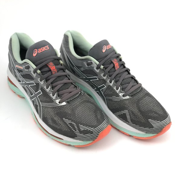 Asics Gel Nimbus 19 Womens Carbon White Flash Coral Running Shoes Size US 9 AA. - Picture 3 of 10